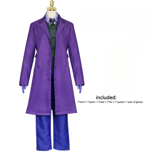 Horror Ball Joker Clown Suit Set Halloween Costume