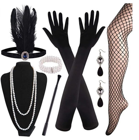 Gatsby 1920s Accessory Set – Flapper Party Costume Kit
