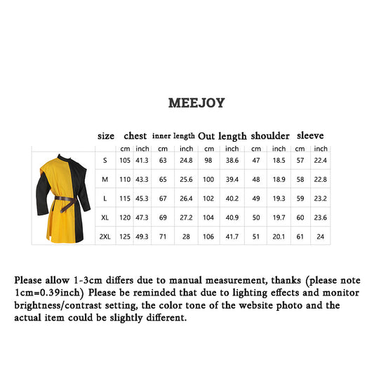 Medieval Fayre Costume Warrior LARP Men Templar Tunic Renaissance Faire Cosplay