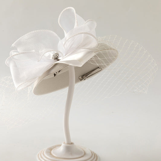 White decorative headpiece meejoy.com.au