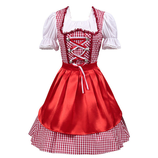 Authentic Halloween German Beer Girl Costume - Plus Size Barmaid Dress for Oktoberfest