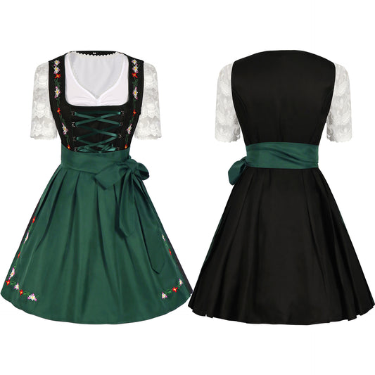 Women Oktoberfest Bavarian Costume German Beer Festival Dress Set