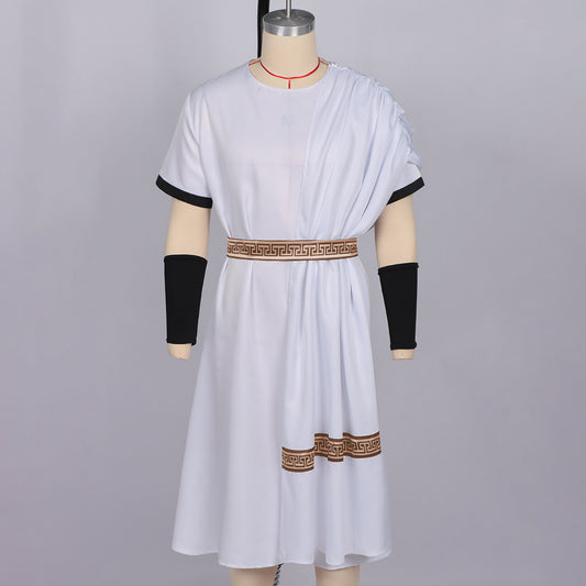 Men's Roman Toga Costume Set – Greek God & Caesar Outfit