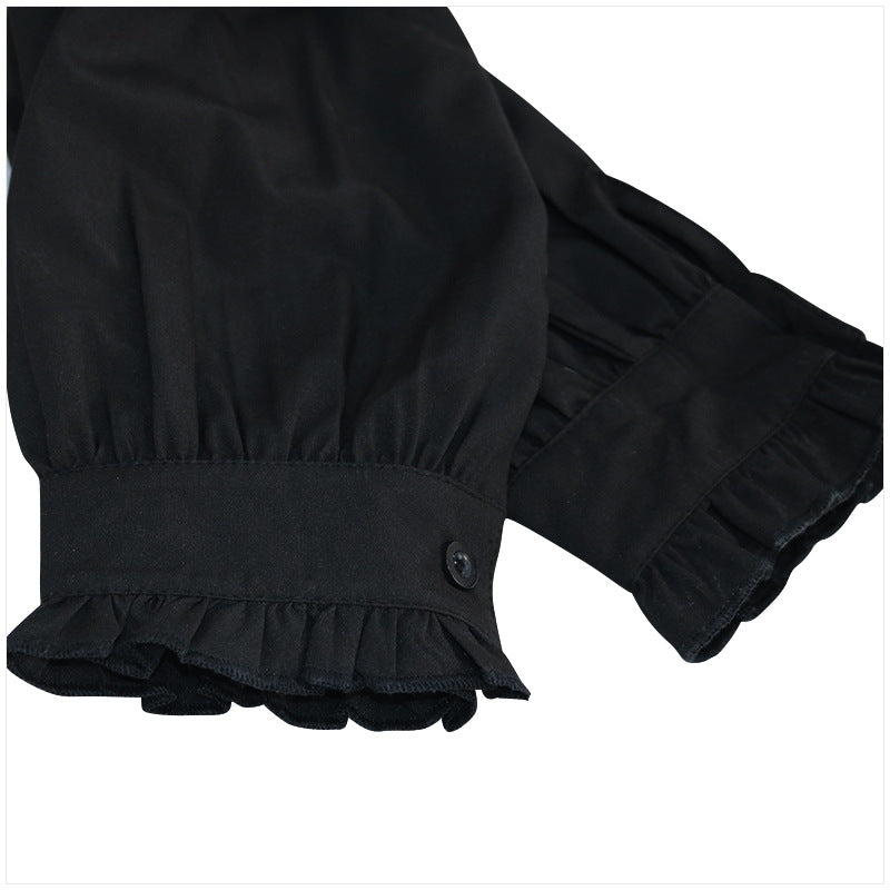 Men’s Pleated Pirate Shirt – Steampunk Medieval Renaissance Top