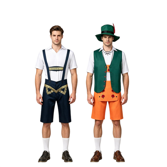 Men's Bavarian Oktoberfest Suspenders Set – Plus Size Costume