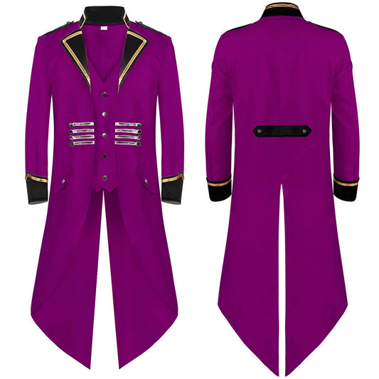 Unisex Victorian Tailcoat Steampunk Gothic Renaissance Jacket
