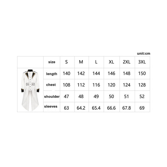 Make a Statement with our Unisex Victorian Tailcoat Steampunk Jacket