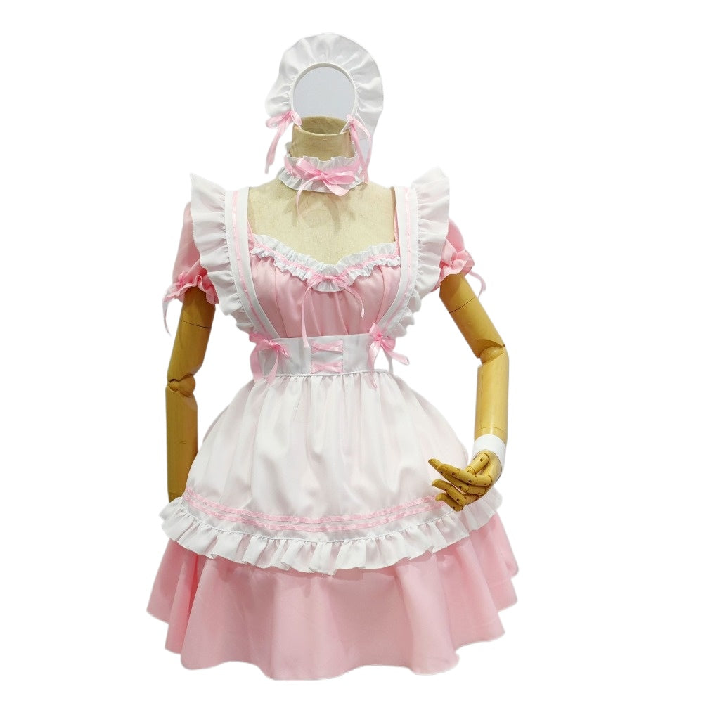 Japanese Classic Maid Outfit Lolita Dress Full Set Anime Apparel