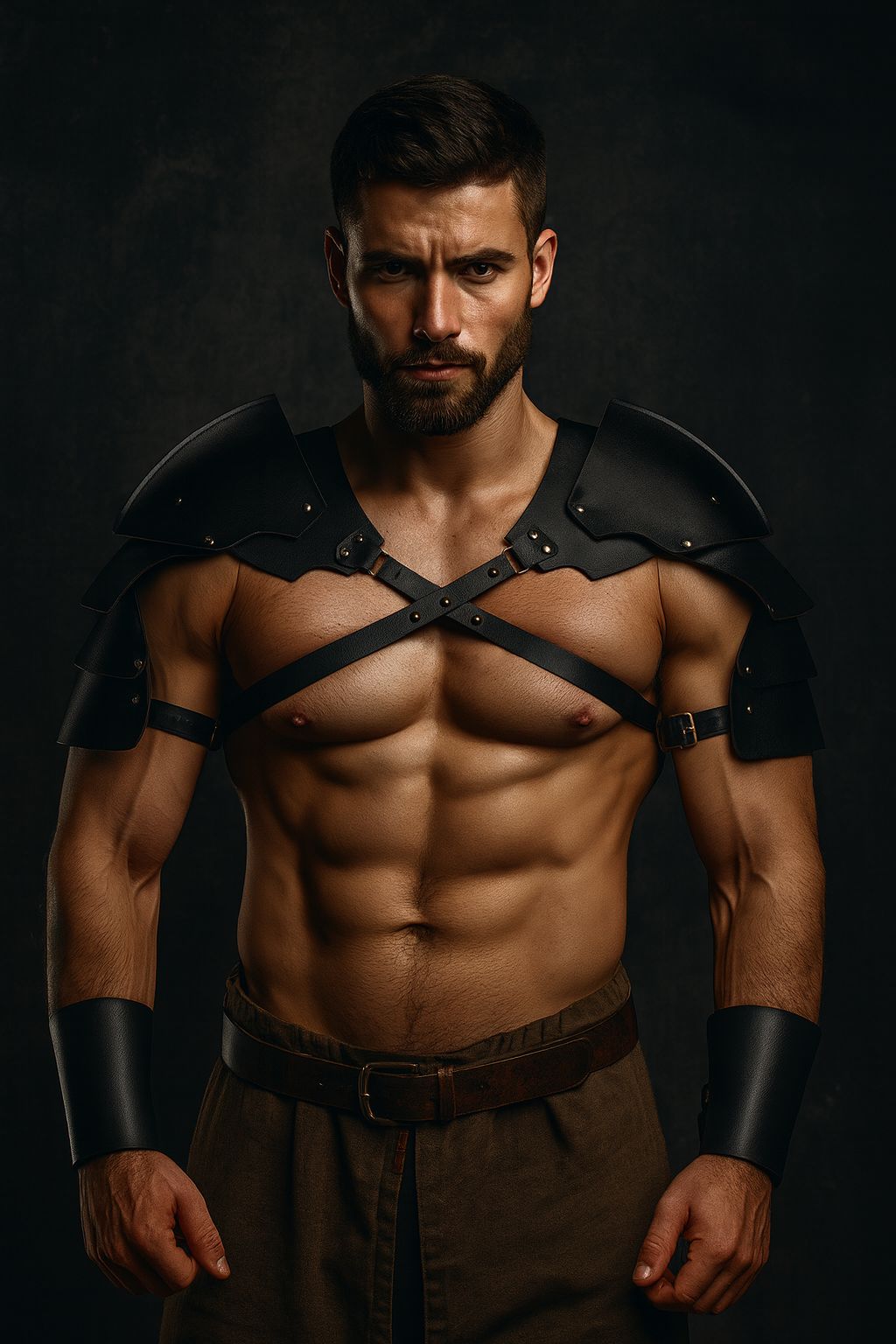 Medieval Viking Shoulder Armor PU Leather Knight Pauldron Cosplay LARP Gear