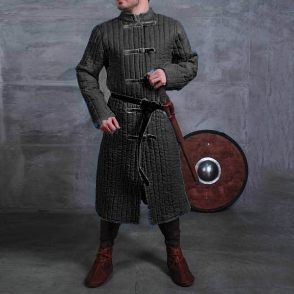 Medieval Warrior Gambeson Knights LARP Thick Padded Armor Coat Cosplay Jacket Aketon Outfit