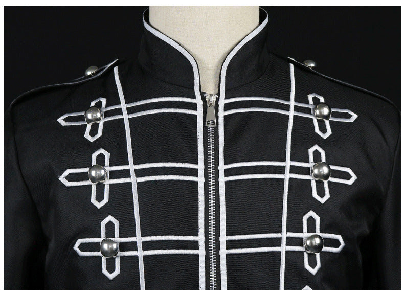 Vintage Style Men's Drummer Parade Jacket - Perfect for Band Uniform