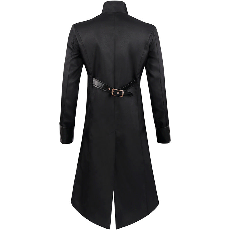 Mens Steampunk Victorian Coat Tailcoat Jacket Halloween Gothic Vintage Costume