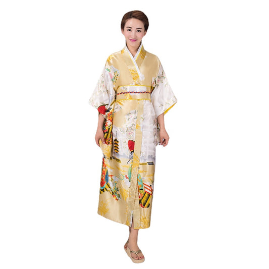 Japanese Womens Traditional Kimono Yukata Costumes Cosplay for Photography