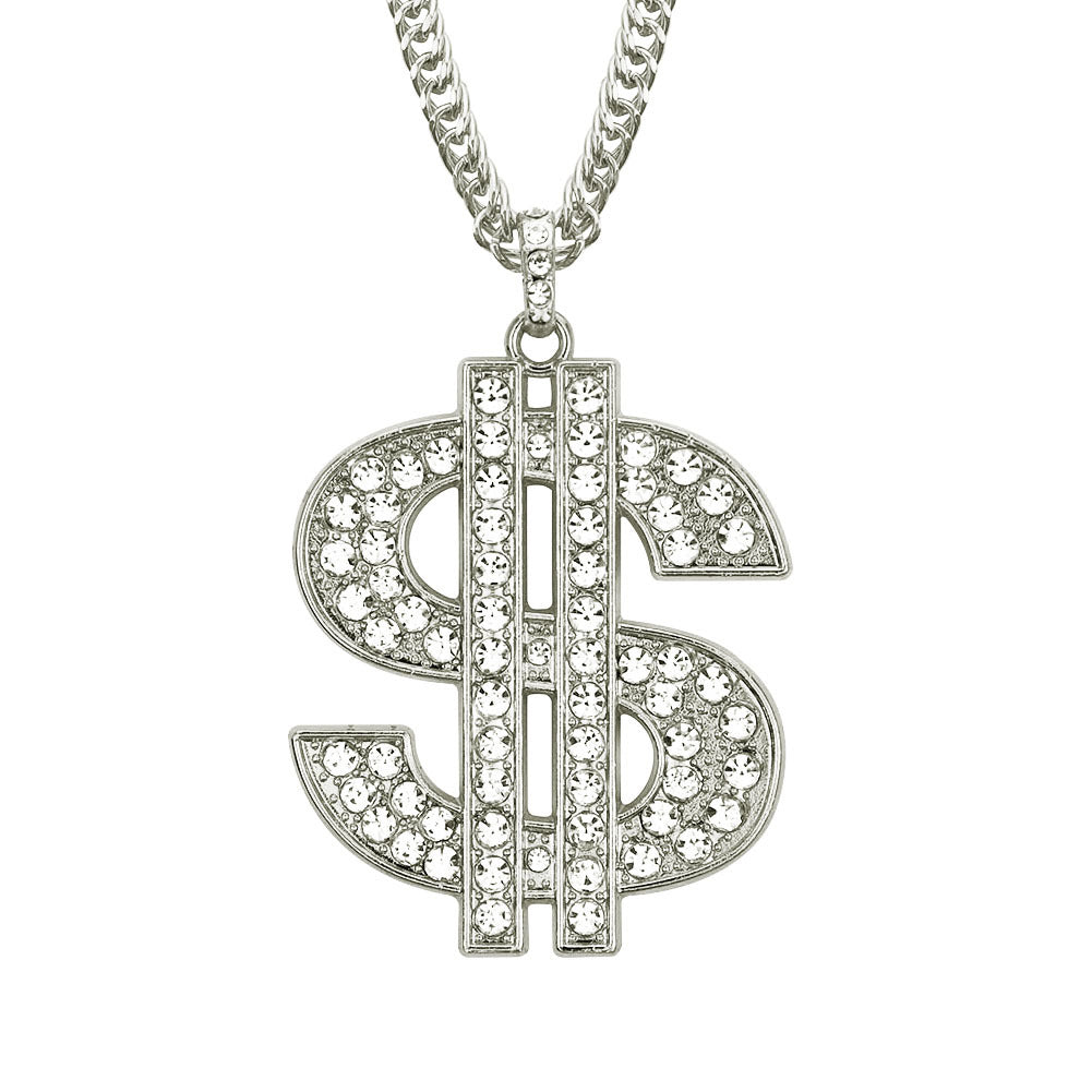 Hiphop Money Pendant Necklace Popular Hip Hop Jewelry Men's Necklace Cuban Chain