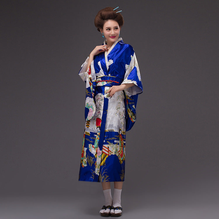 Japanese Womens Traditional Kimono Yukata Costumes Cosplay for Photography