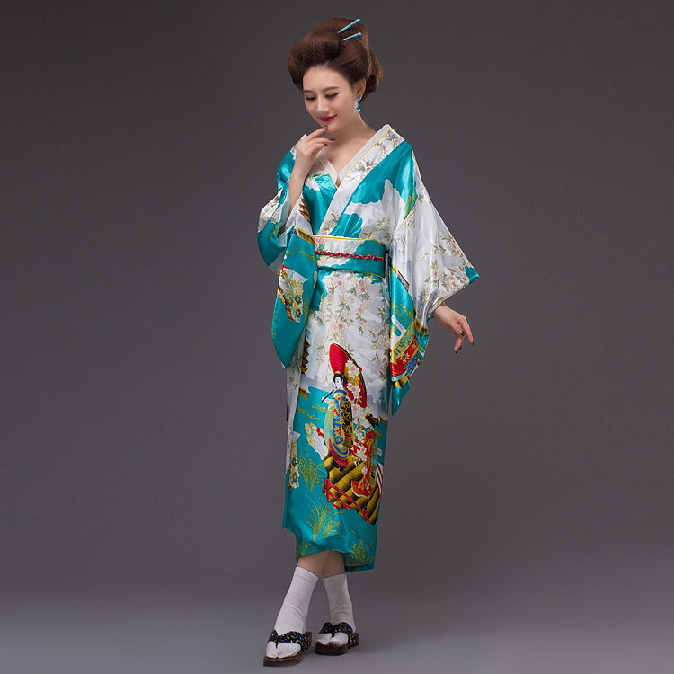 Japanese Womens Traditional Kimono Yukata Costumes Cosplay for Photography