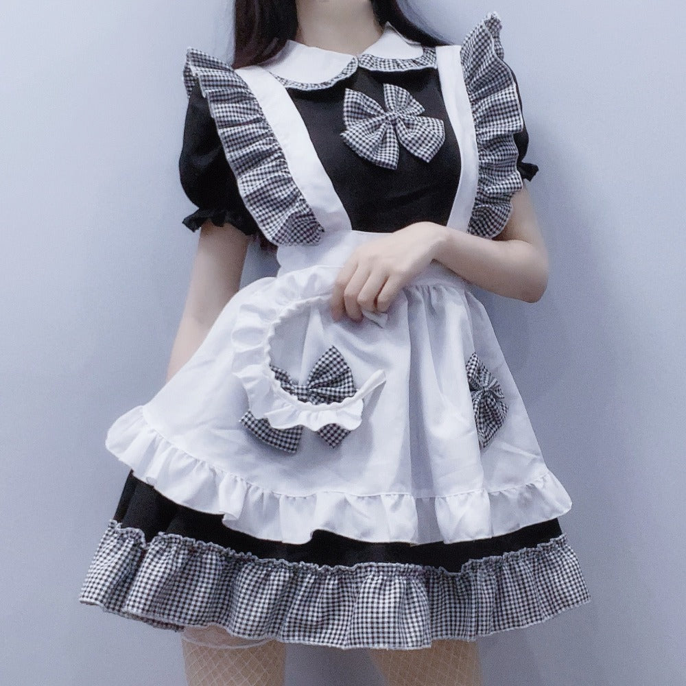 Maid Outfit Japanese Cosplay Uniform Cute Girly Japanese Student Lolita Dress