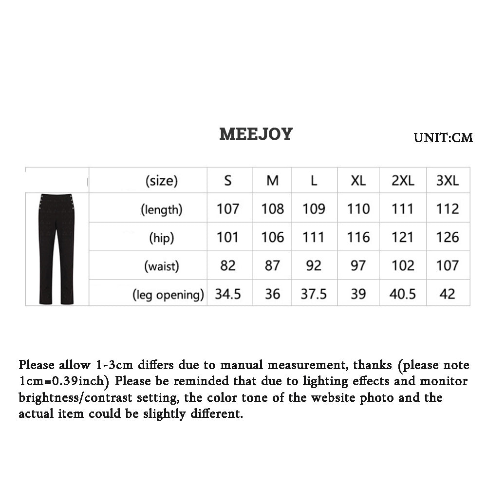 Men's Trousers Solid Color Fashion Steampunk Retro Men's Uniform Suit Pants