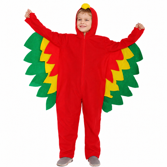 Kids Parrot Bird Costume Onesie – Tropical Animal Fancy Dress