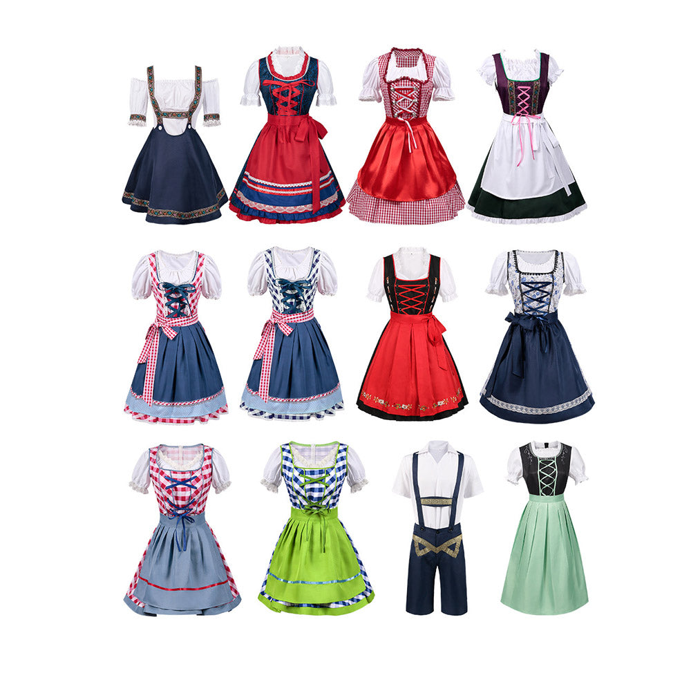 Dirndl Dress Bavarian German Traditional Oktoberfest Clothing for Women and Men