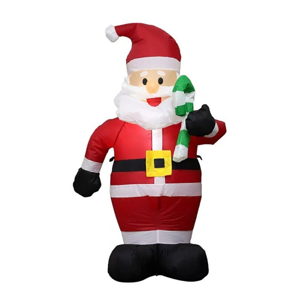 1.2M Christmas Inflatable Santa LED Light Candy Cane Outdoor Yard Decor