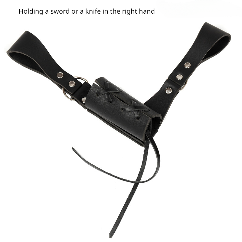 European Medieval Crusader Sword Hanger - PU Leather