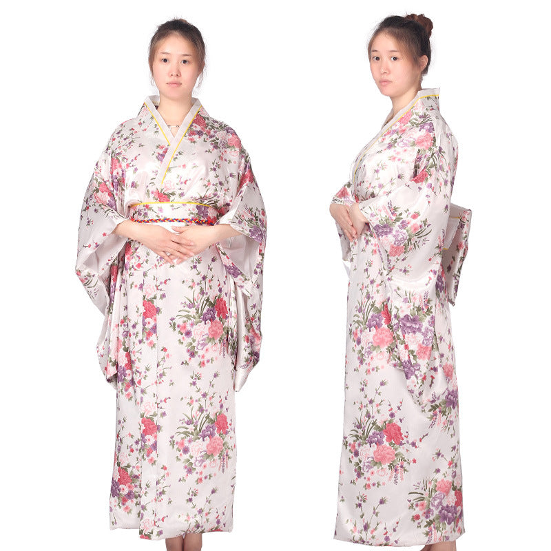 Japanese Womens Traditional Kimono Yukata Costumes Cosplay for Photography