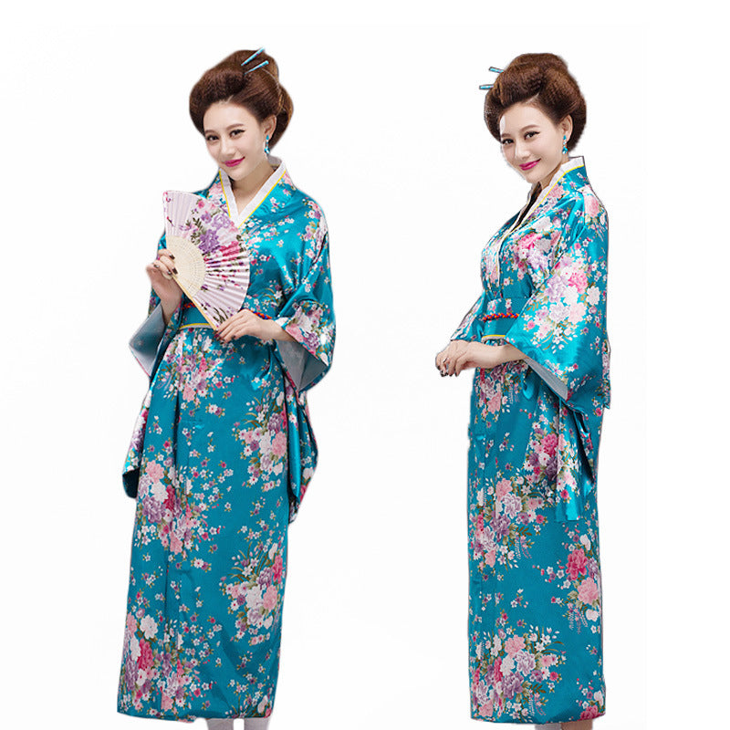 Japanese Womens Traditional Kimono Yukata Costumes Cosplay for Photography