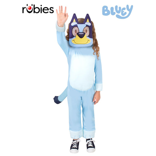 BLUEY DELUXE COSTUME, CHILD Halloween Fancy Dress Officially Licensed Bluey