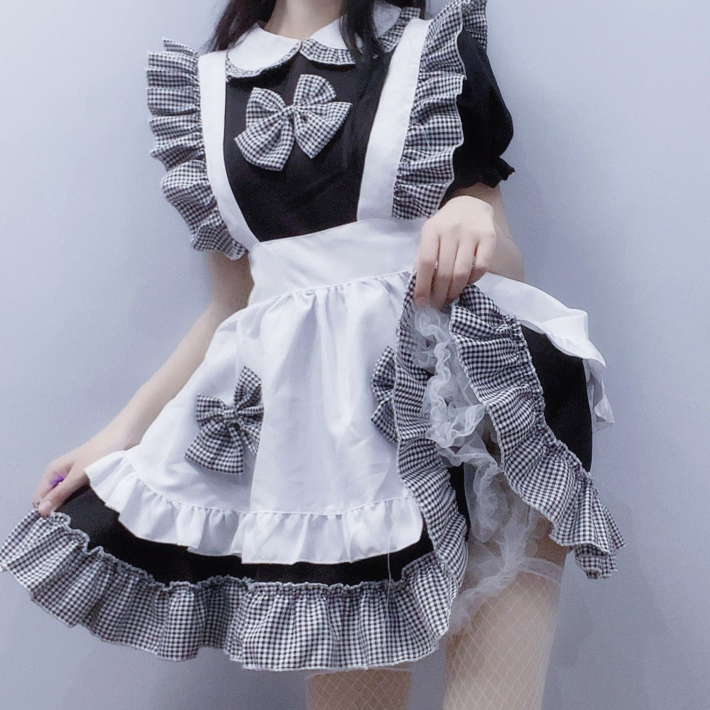 Maid Outfit Japanese Cosplay Uniform Cute Girly Japanese Student Lolita Dress