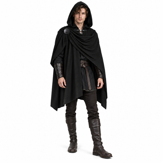 Adult Medieval Corduroy Hooded Cloak – FOR MAN MEEJOY COSTUMES