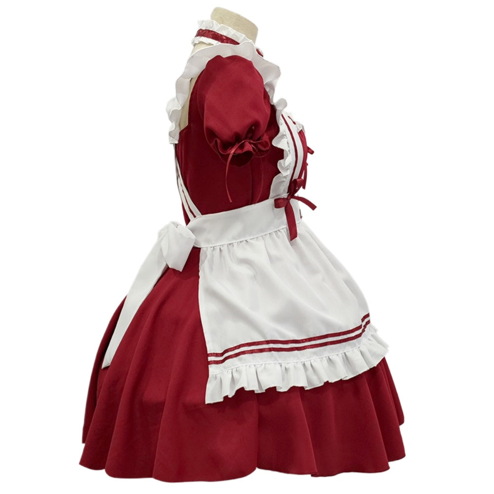 Japanese Classic Maid Outfit Lolita Dress Full Set Anime Apparel