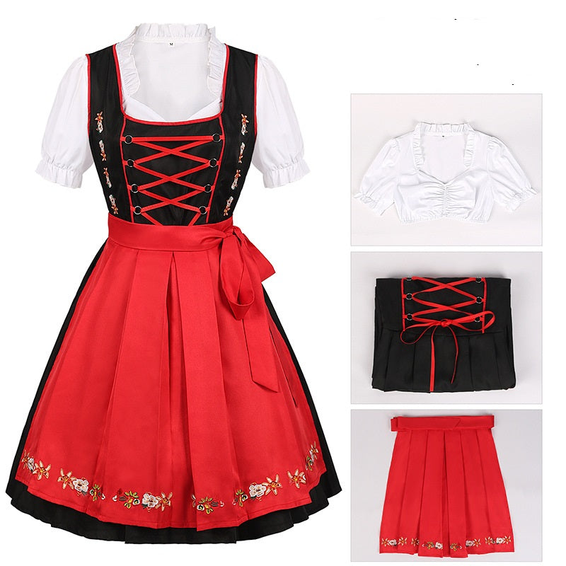 Dirndl Dress Bavarian German Traditional Oktoberfest Clothing for Women and Men