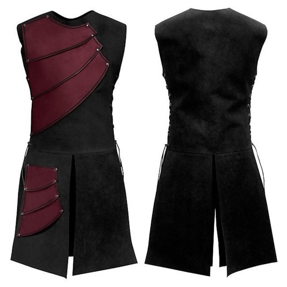 Medieval Knight Tunic Mens LARP Ren Faire Templar Surcoat Plus Size Costume