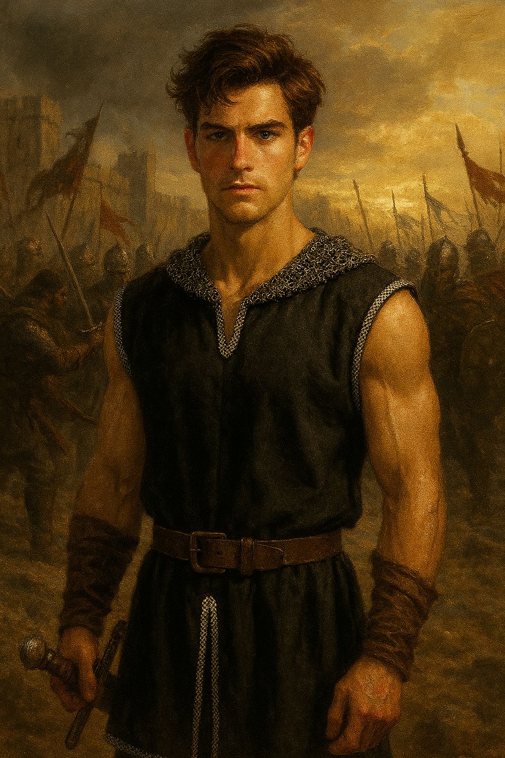 Men Medieval Renaissance Gothic Tunic Top Warrior Viking Shirt Halloween Costume