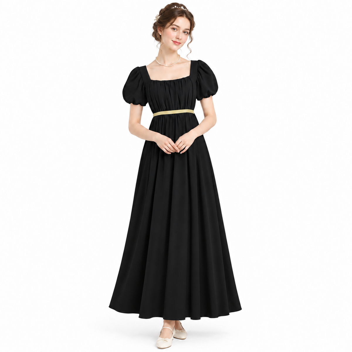 Women's Regency Empire Waist Dress – Jane Austen Period Costume
