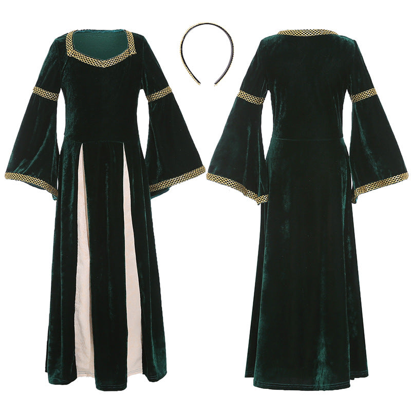 Medieval Princess Costume for Girls Renaissance Fancy Dress