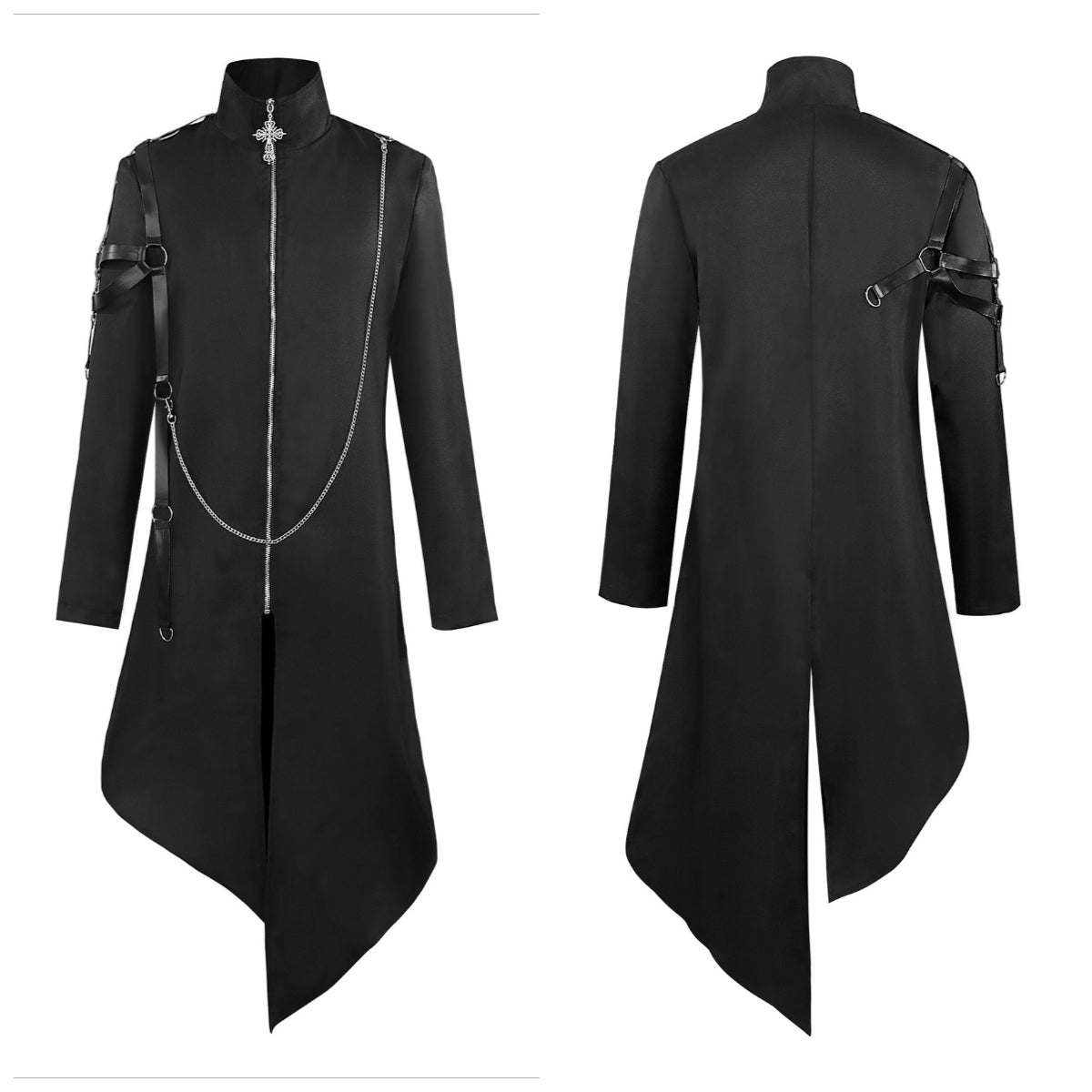 Unisex Gothic Top Punk Coat for Halloween Medieval Renaissance Performance Vintage Party