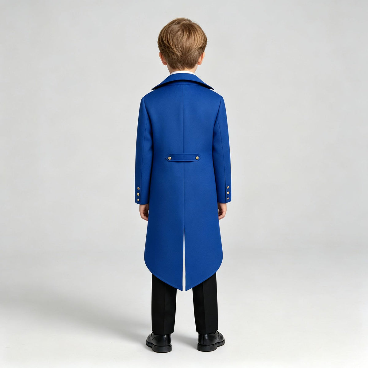 Boys Victorian Tailcoat Costume with Waistcoat Look & Bow Tie