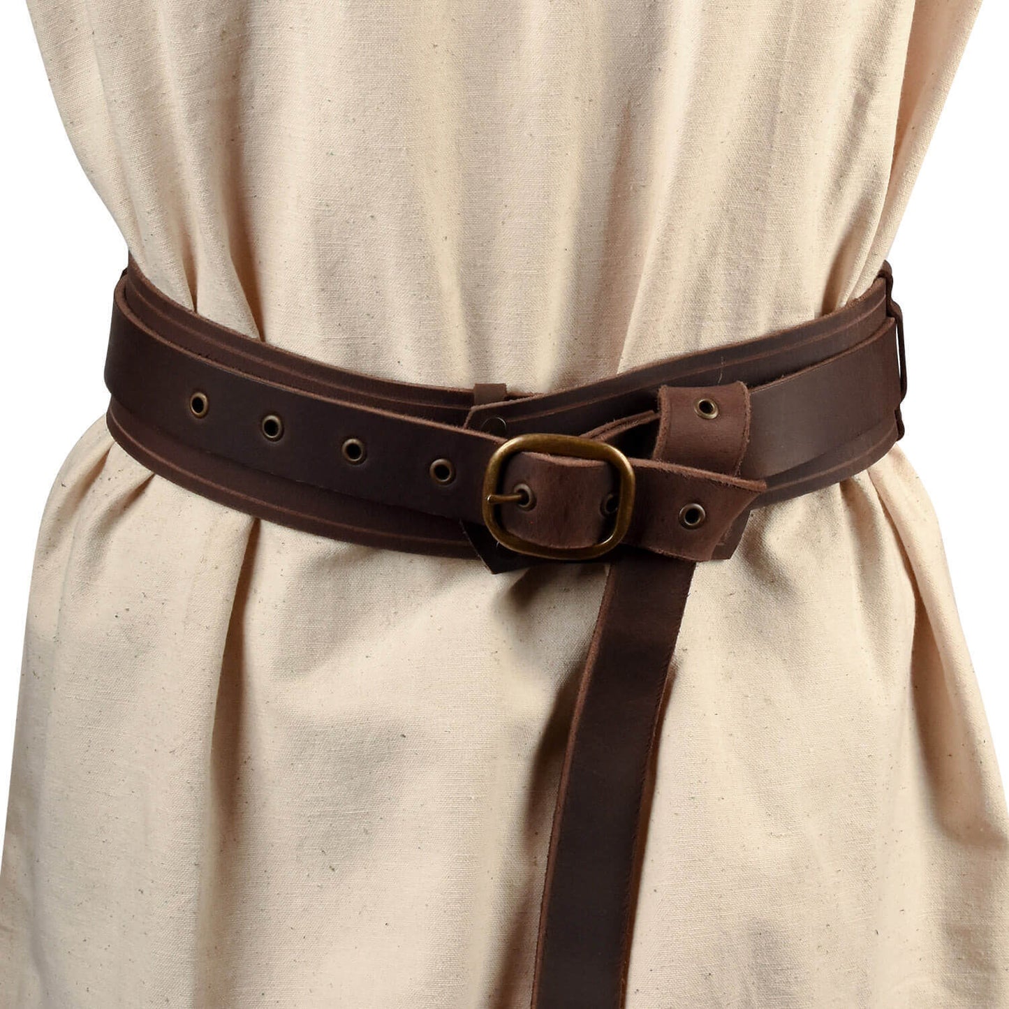 Wide Leather Armor Belt Viking Knight Pirate Medieval Costume