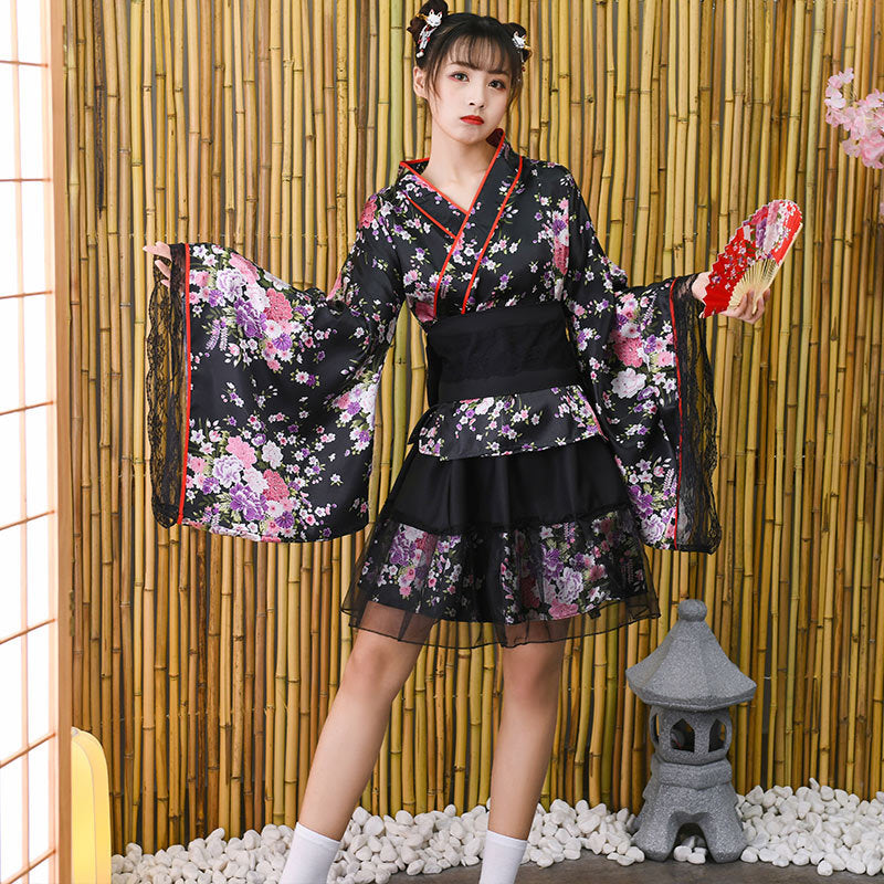 Improved Performance Japanese Kimono set for Cosplay and Anime Fans