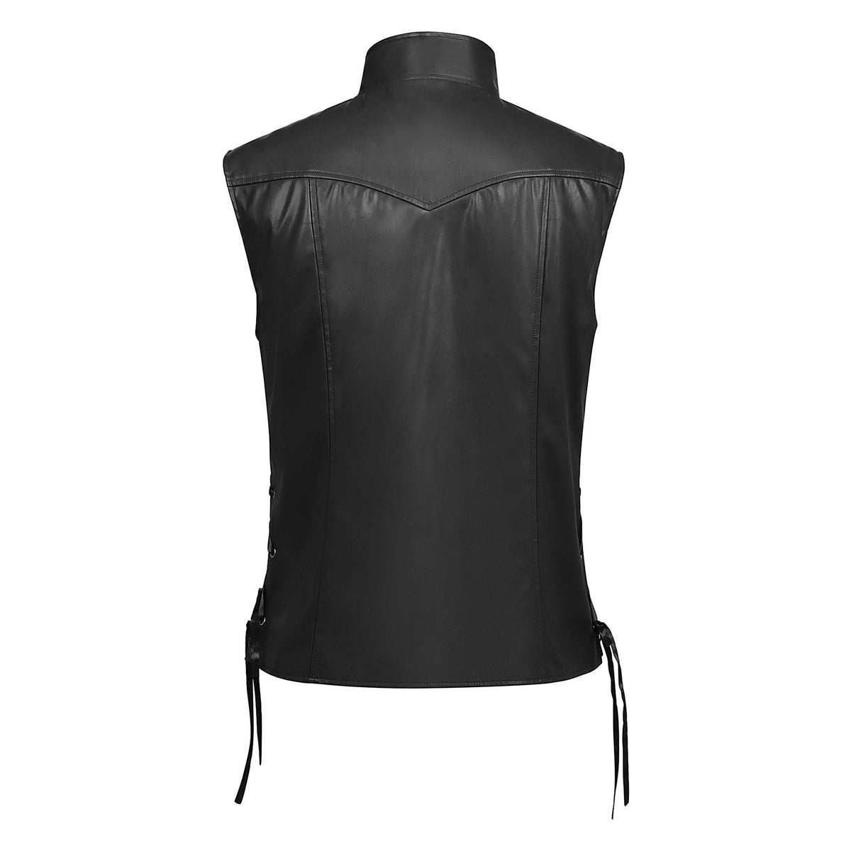 Men's Medieval Faux Leather Vest – Viking Pirate Waistcoat