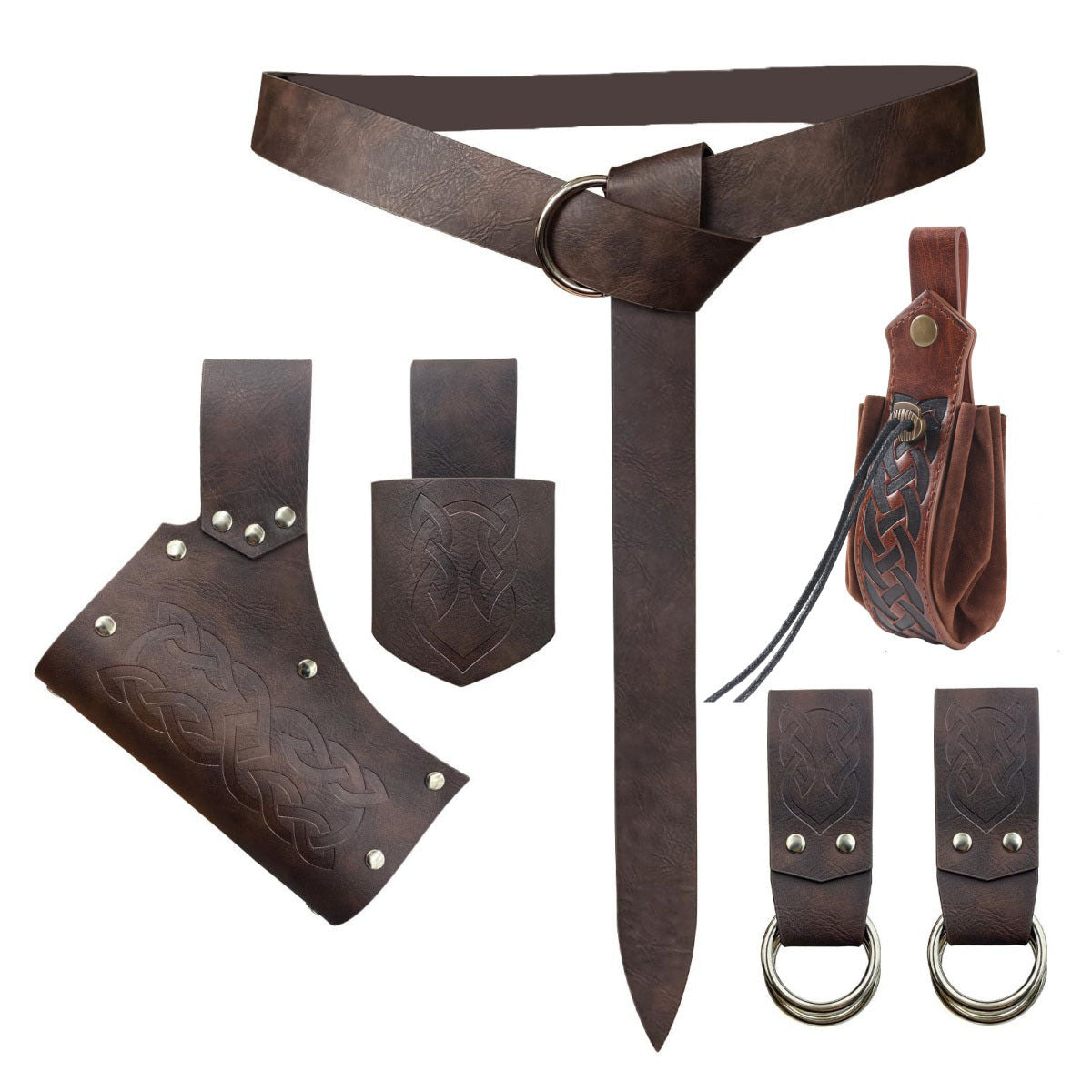 Medieval Renaissance Utility Belt & Pouch Accessories