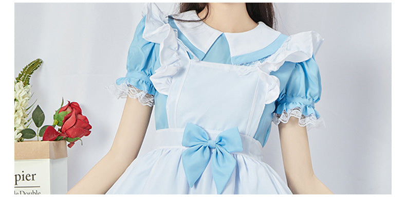 Halloween Alice Maid Costume - Lolita Long Sleeve Cute Princess Dress