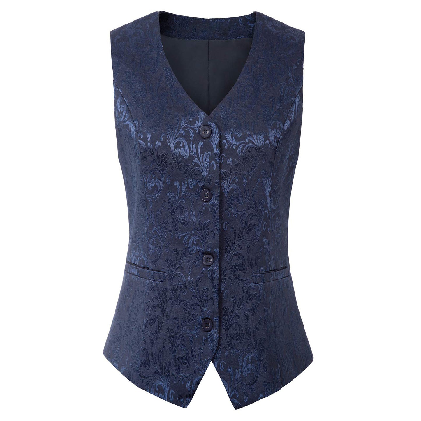 Plus Size Women Retro Jacquard Vest Steampunk Jacquard Vest Multi Color Party Costume Waistcoat