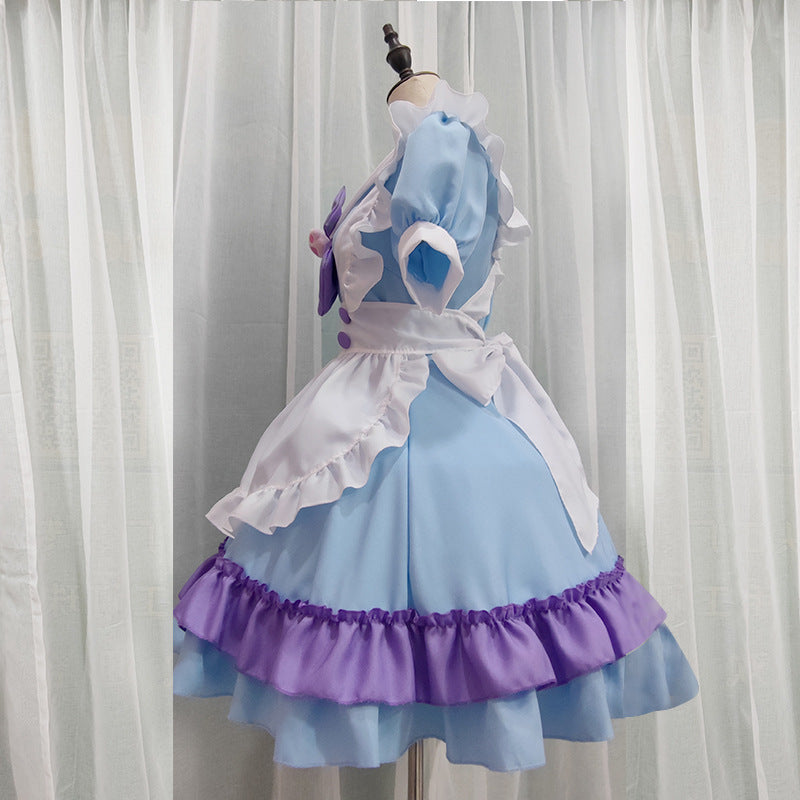 Kawaii Japanese Maid Cospaly Sweet Lolita Dress Cute Anime Maid Costume