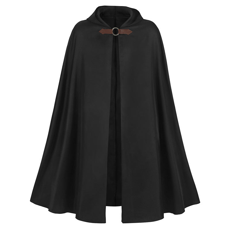 Halloween Men's Hooded Cloak - Unleash Your Inner Medieval Vampire and Pirate