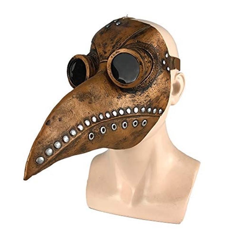 Medieval Plague Doctor Bird Beak Mask Halloween Steampunk Costume