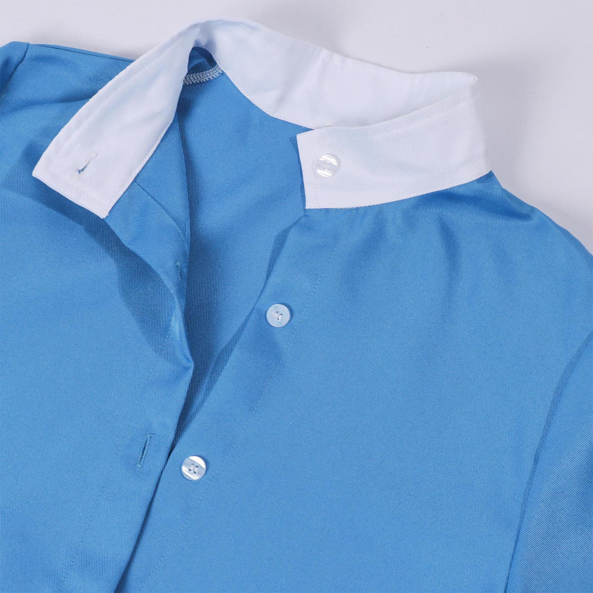 Women's Victorian Nurse Costume Dress – Blue & White Historical Outfit