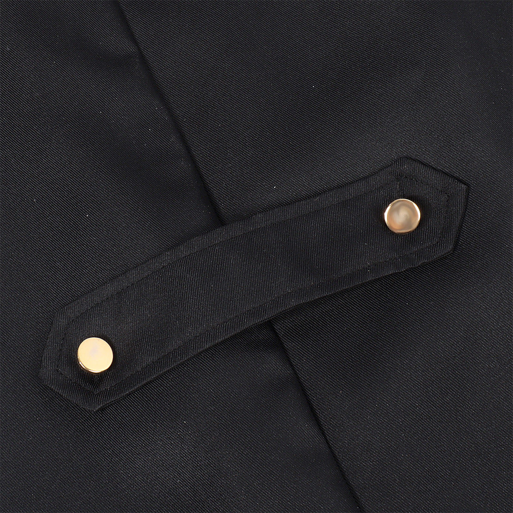 Men Vintage Steampunk Costume Tailcoat Jacket Gothic Victorian Retro Shining Edge Tuxedo Suit